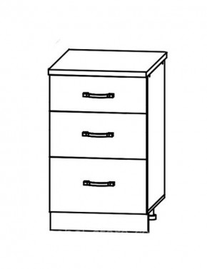 Капри СЯ 400 шкаф нижний с ящиками в Чулым - chylim.mebelnovo.ru | фото