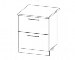 Капри СК2 600 шкаф нижний комод 2 ящика в Чулым - chylim.mebelnovo.ru | фото