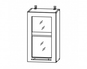 Капри ВПС 400 шкаф верхний со стеклом в Чулым - chylim.mebelnovo.ru | фото