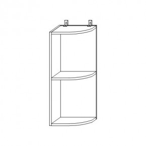 Капри ВПТУ 300 шкаф верхний угловой в Чулым - chylim.mebelnovo.ru | фото