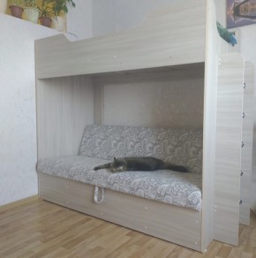 Кровать двухъярусная с диваном в Чулым - chylim.mebelnovo.ru | фото
