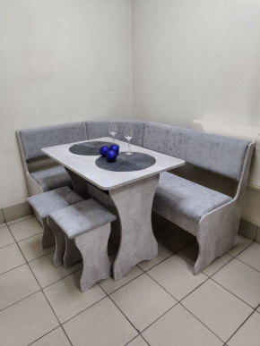 Кухонный уголок Миссия V велюр (цемент) в Чулым - chylim.mebelnovo.ru | фото