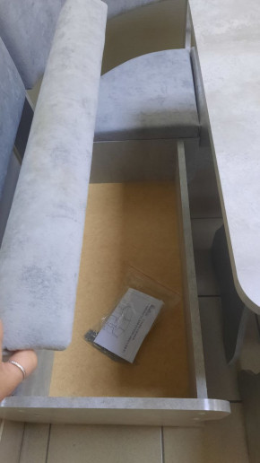 Кухонный уголок Миссия V велюр (цемент) в Чулым - chylim.mebelnovo.ru | фото