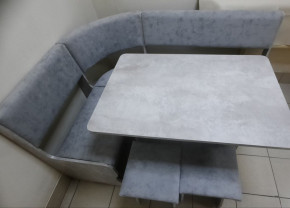 Кухонный уголок Миссия V велюр (цемент) в Чулым - chylim.mebelnovo.ru | фото