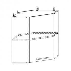 Монако ВПУ 600 шкаф верхний угловой в Чулым - chylim.mebelnovo.ru | фото