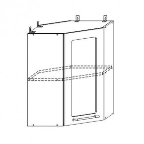 Монако ВПУС 550 шкаф верхний угловой в Чулым - chylim.mebelnovo.ru | фото