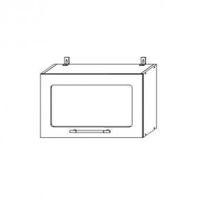 Опера ВПГС 600 шкаф верхний горизонтальный со стеклом в Чулым - chylim.mebelnovo.ru | фото