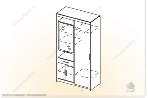 Шкаф Мелисса К-2 (пеликан) в Чулым - chylim.mebelnovo.ru | фото