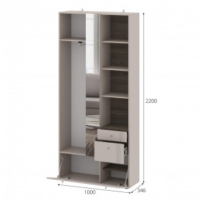 Вешалка с зеркалом Одетта (ВШ1) в Чулым - chylim.mebelnovo.ru | фото